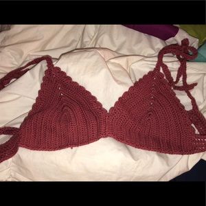 never worn crocheted bralette UO